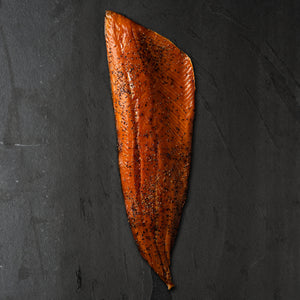 
                  
                    Load image into Gallery viewer, Smoked Salmon, Peppered Wild BC Pink Fillet
                  
                