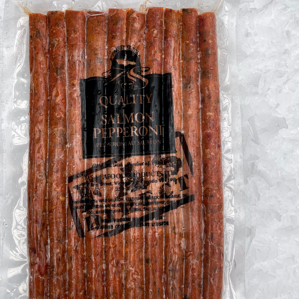 
                  
                    Load image into Gallery viewer, Smoked Salmon Pepperoni Sticks
                  
                
